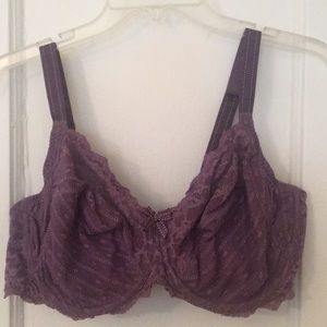 Sexy lace purple Chantelle bra